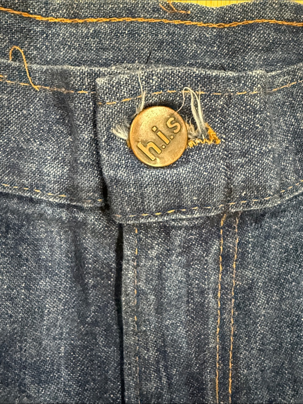 Vintage H.i.s High-Rise Straight-Leg Women’s Jeans in Indigo Blue